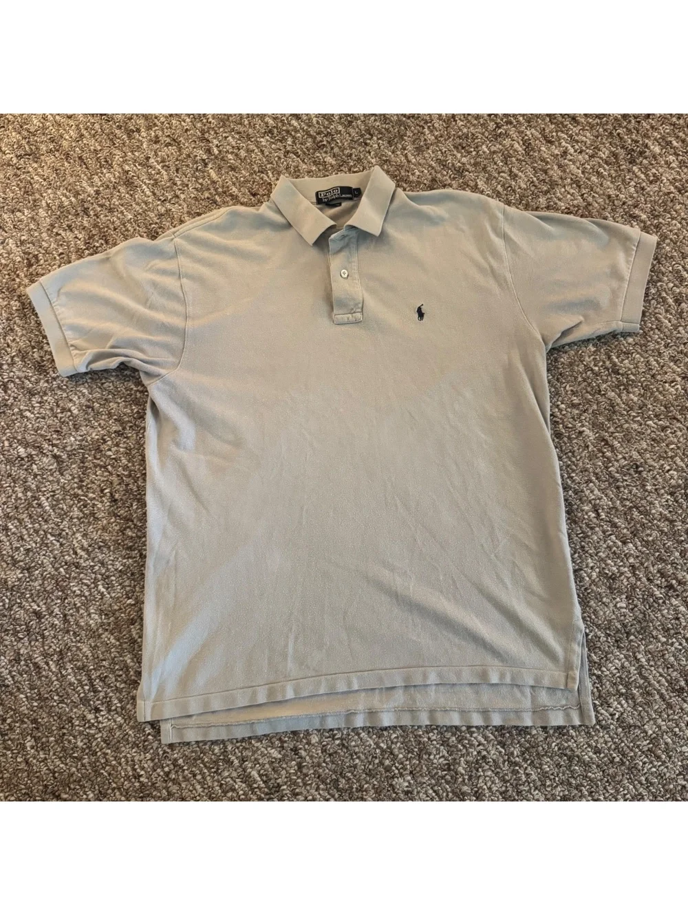 Polo by Ralph Lauren Beige Short Sleeve Polo Shirt Men’s Size L Droptail